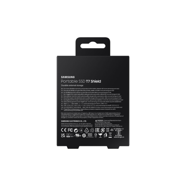 SAMSUNG SSD ESTERNO T7 SHIELD 4TB USB-C BLACK